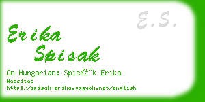 erika spisak business card